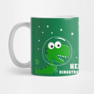 Cute Astronaut dinosaur. Mug